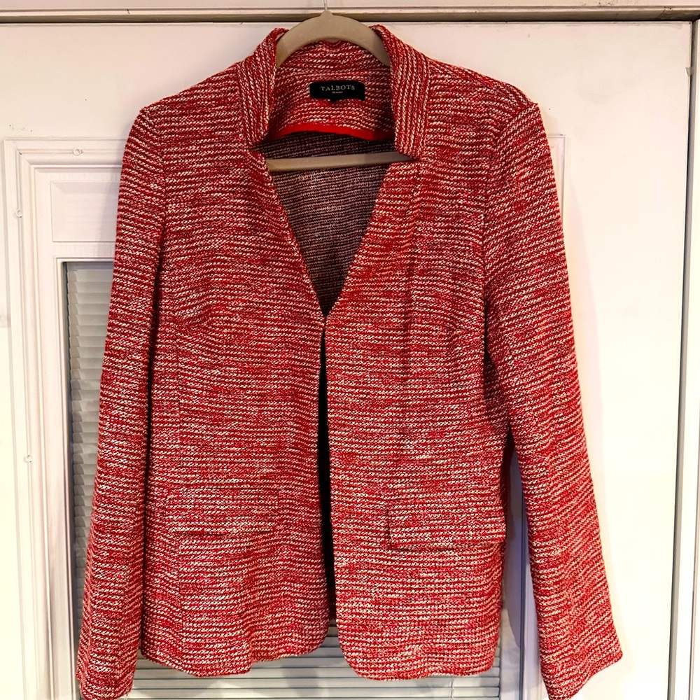 Talbots heavy cotton blazer